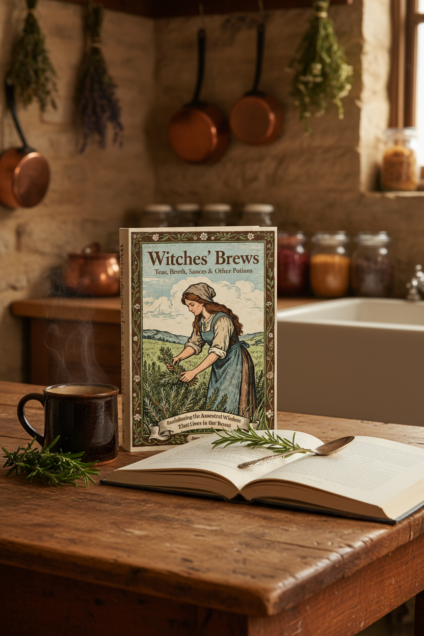 Witches' Brews Book on Table