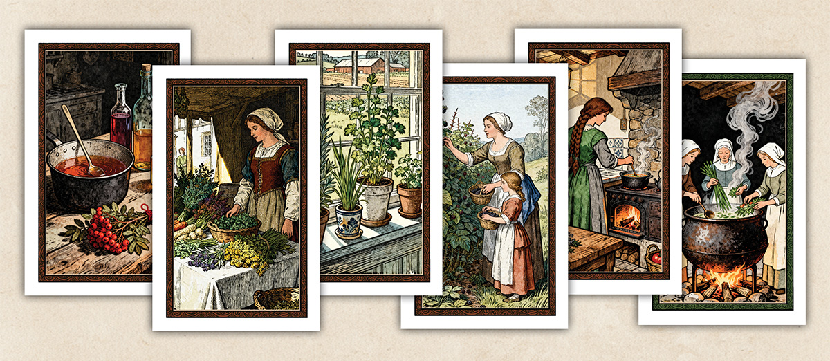 Witches' Brews Book Artwork Samples
